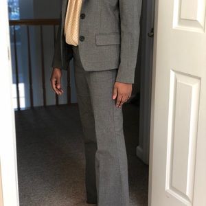 Grey pinstriped Banana Republic 2P suit set